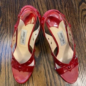 Jimmy Choo red shoes